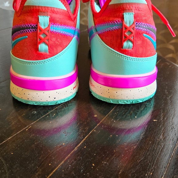 Nike LeBron NXXT Gen, Men\'s basketball sneakers, red & teal, new main image 3